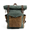 Arvik | Waxed Roll‑Top Canvas Backpack