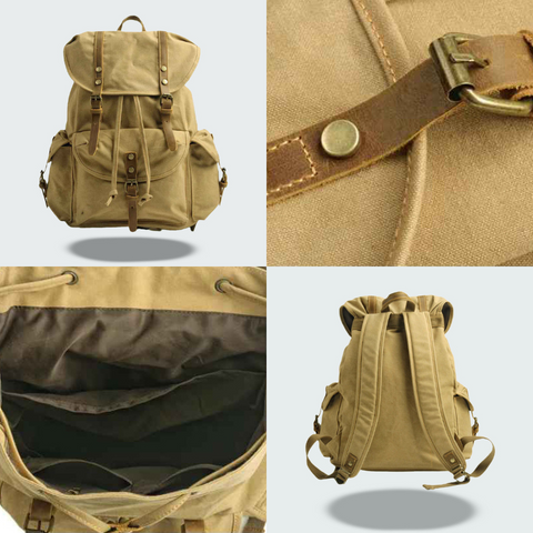 Ascend - Flap Backpack with Drawstring Specifications: