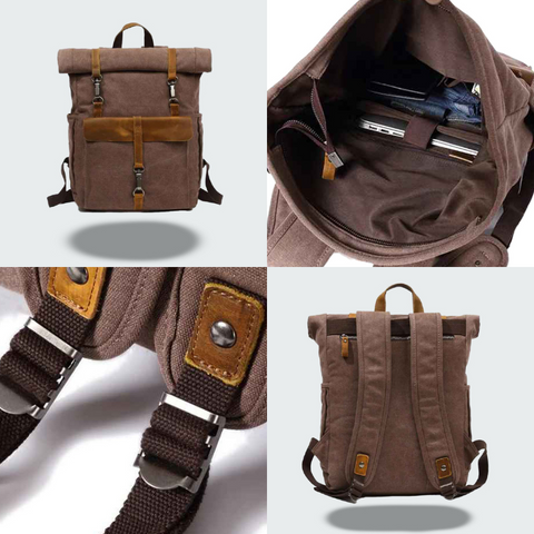 Summit - Vintage Roll Top Backpack Specifications: