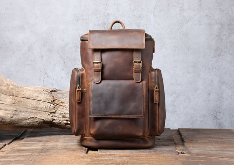 The Perfect Leather Backpack in Brown