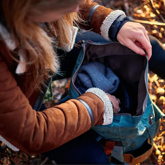 Arvik | Waxed Roll‑Top Canvas Backpack