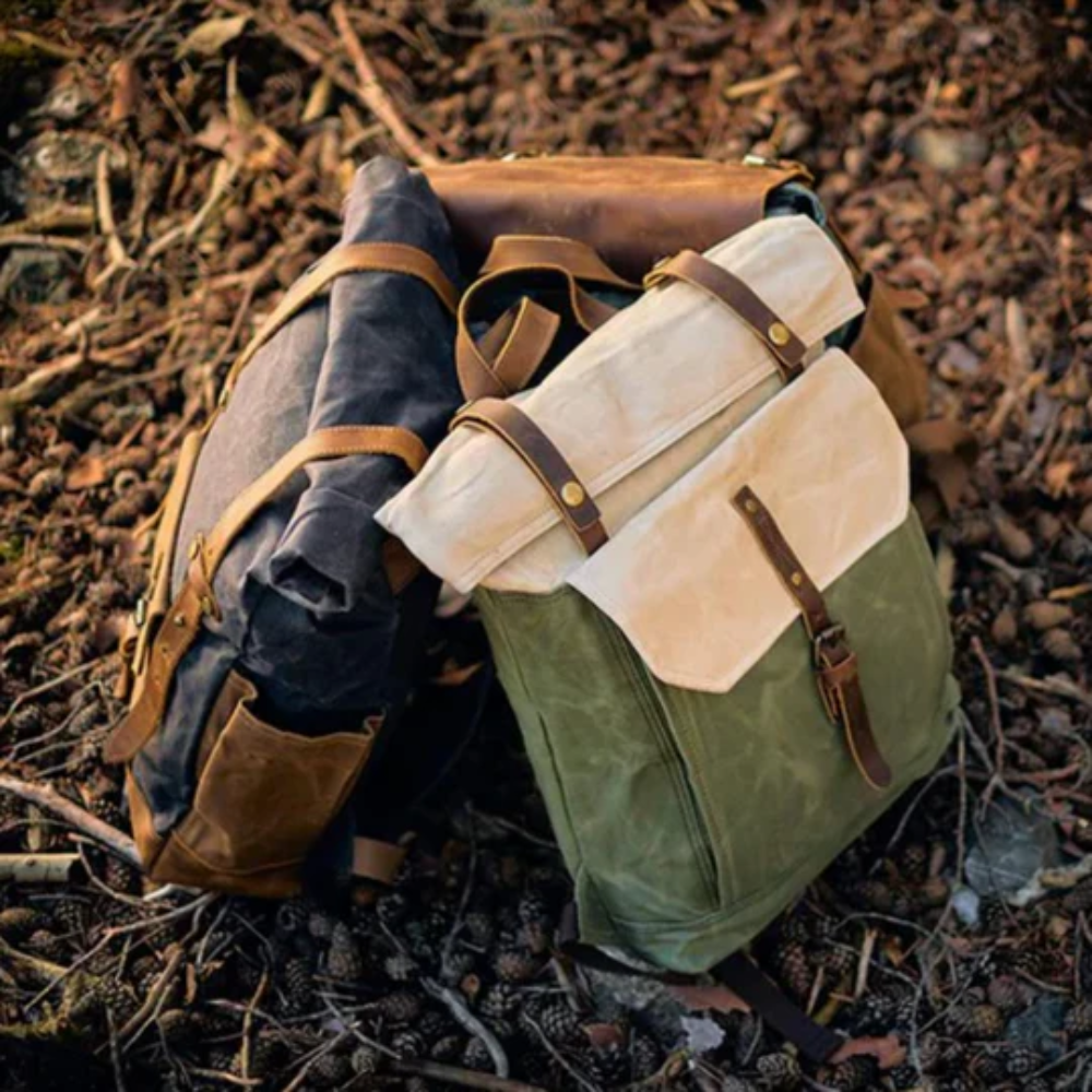 Volera - Waxed Canvas Backpack For Woman