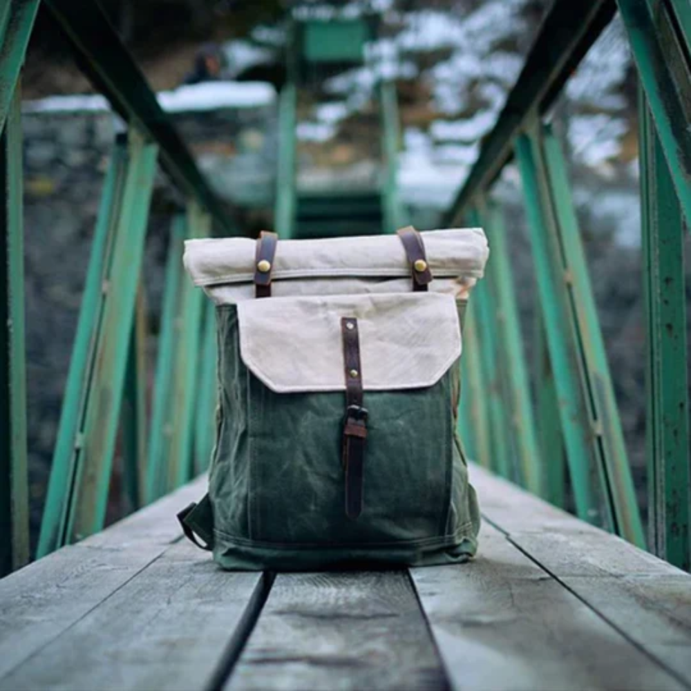 Volera - Waxed Canvas Backpack For Woman