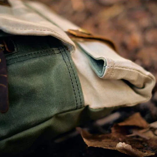 Volera - Waxed Canvas Backpack For Woman