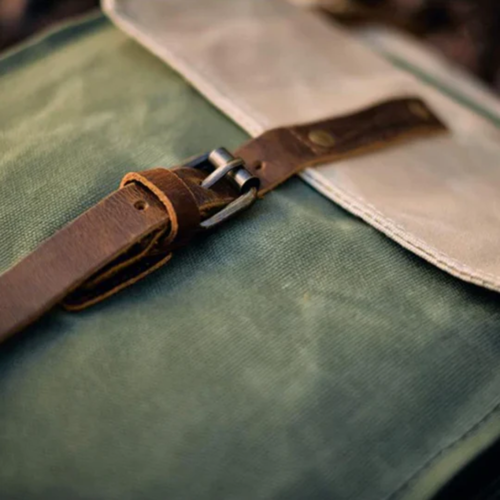 Volera - Waxed Canvas Backpack For Woman