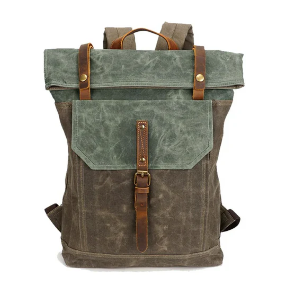 Volera - Waxed Canvas Backpack For Woman