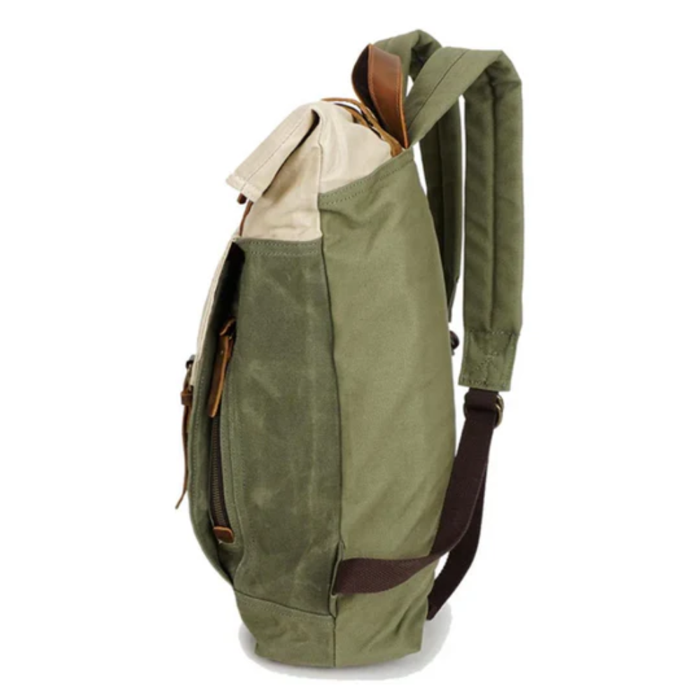 Volera - Waxed Canvas Backpack For Woman