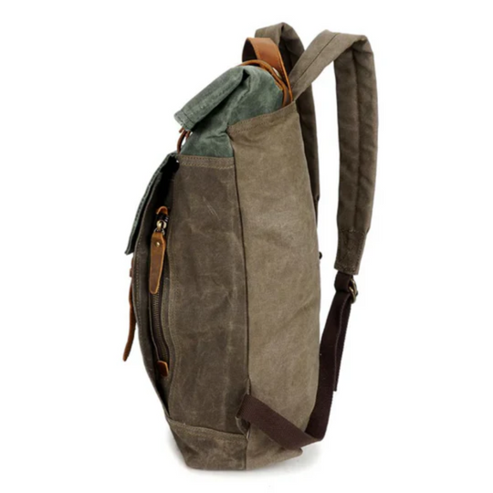 Volera - Waxed Canvas Backpack For Woman