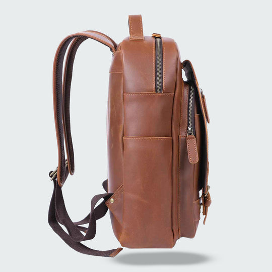 Ashton - Leather Laptop Backpack