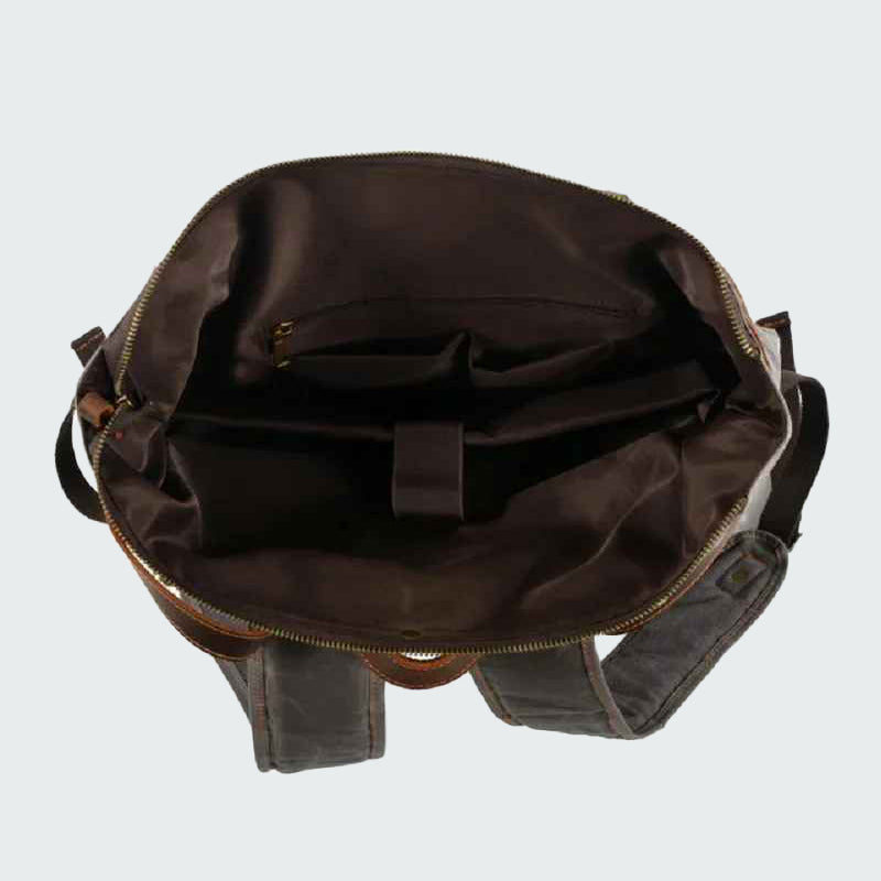 Atlas - Leather Roll Top Backpack