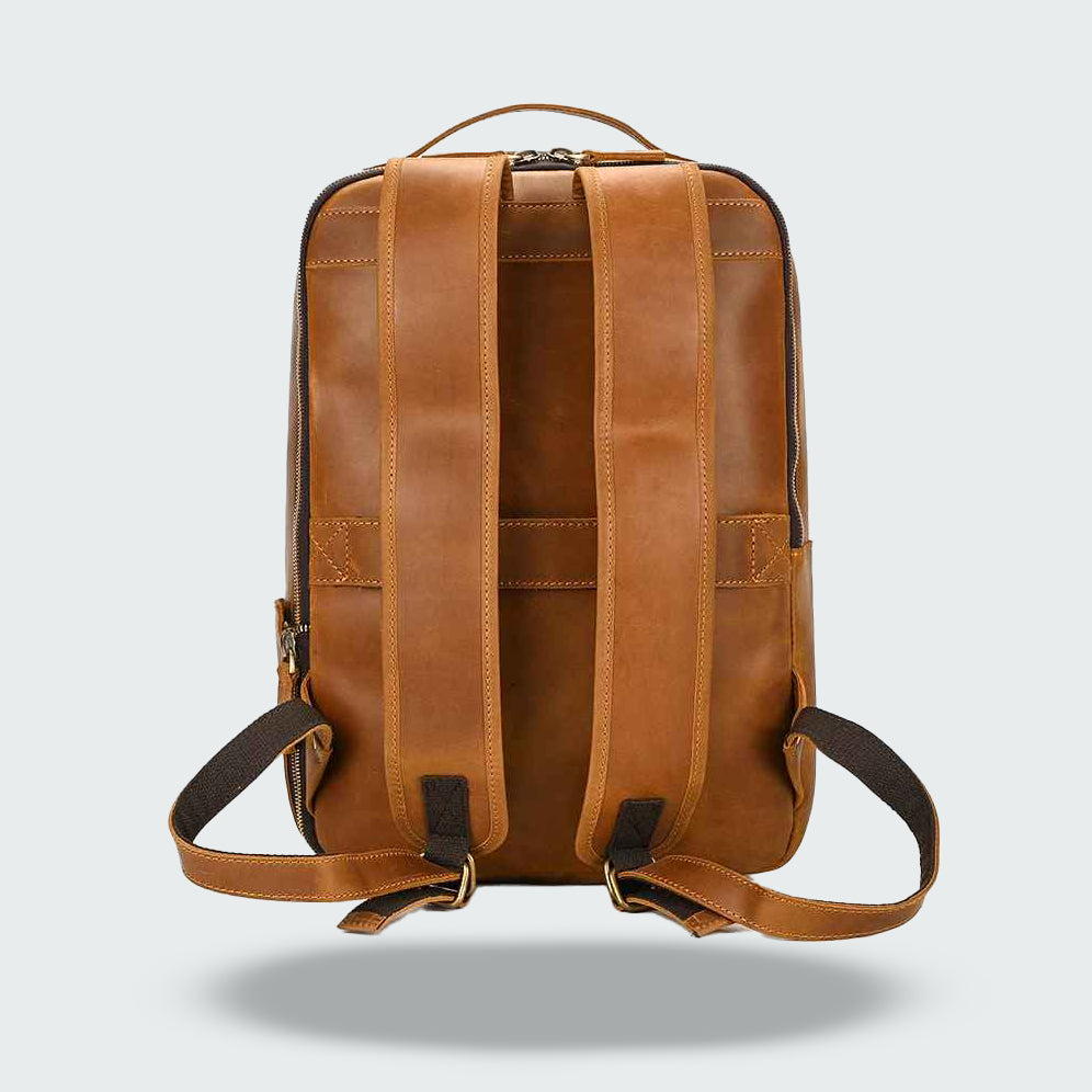 Dante - Compact Leather Laptop Backpack