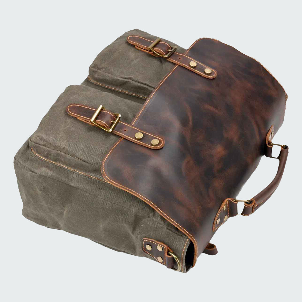 Harrison - Vintage Leather Canvas Bag