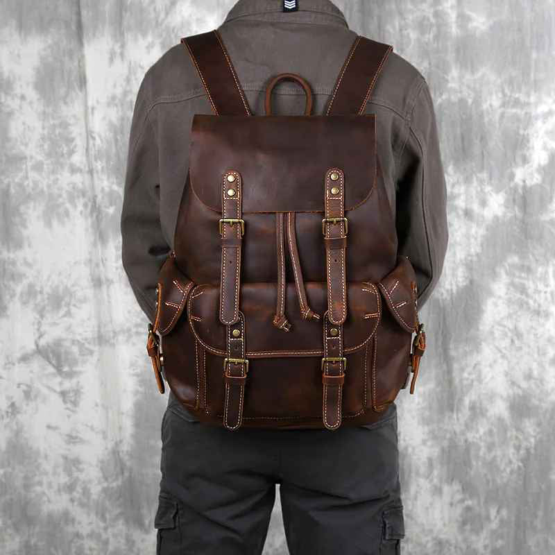 Huxley - Large Leather Backpack