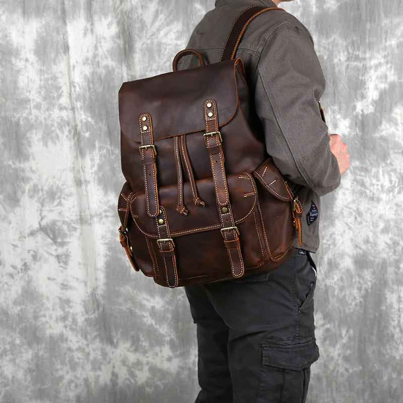 Huxley - Large Leather Backpack