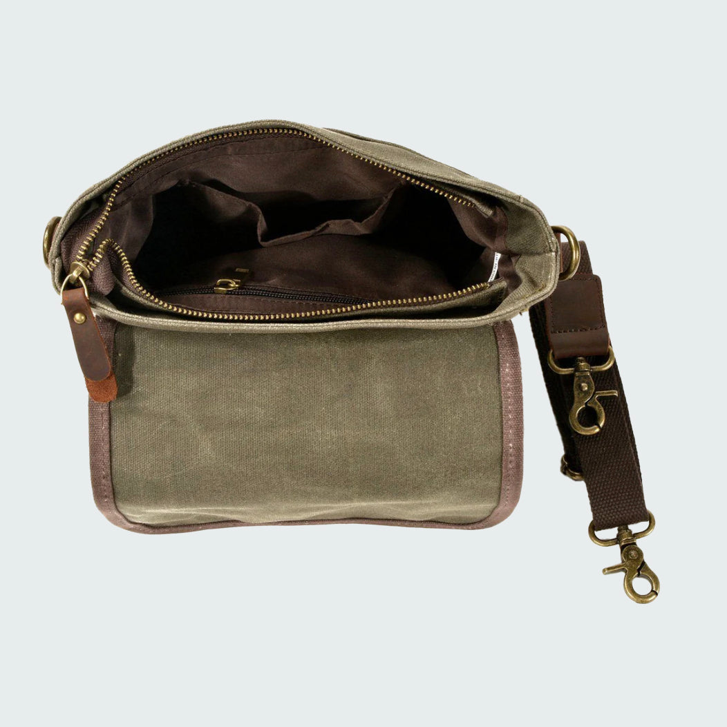 Dakota - Waxed Canvas Crossbody Bag