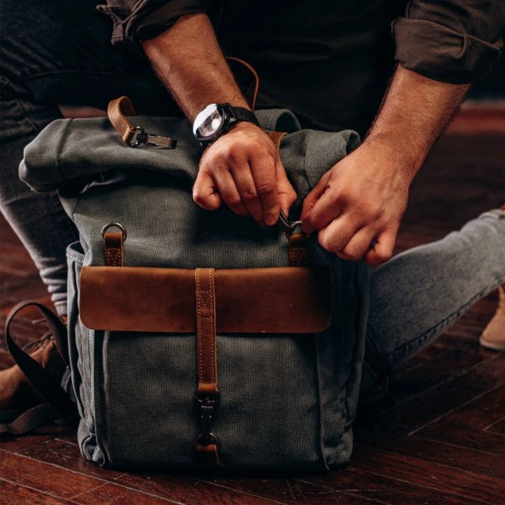 Summit - Vintage Roll Top Backpack