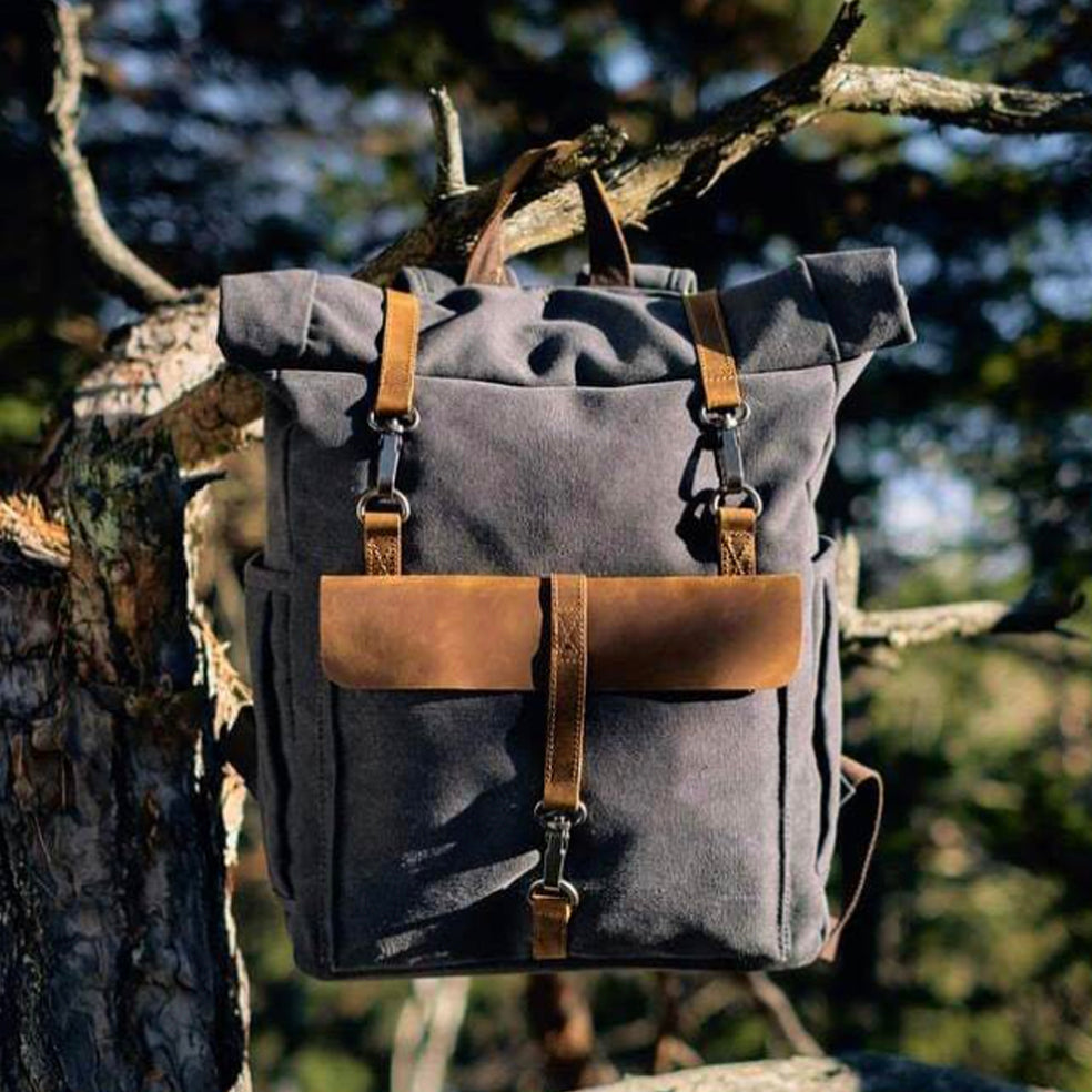 Summit - Vintage Roll Top Backpack