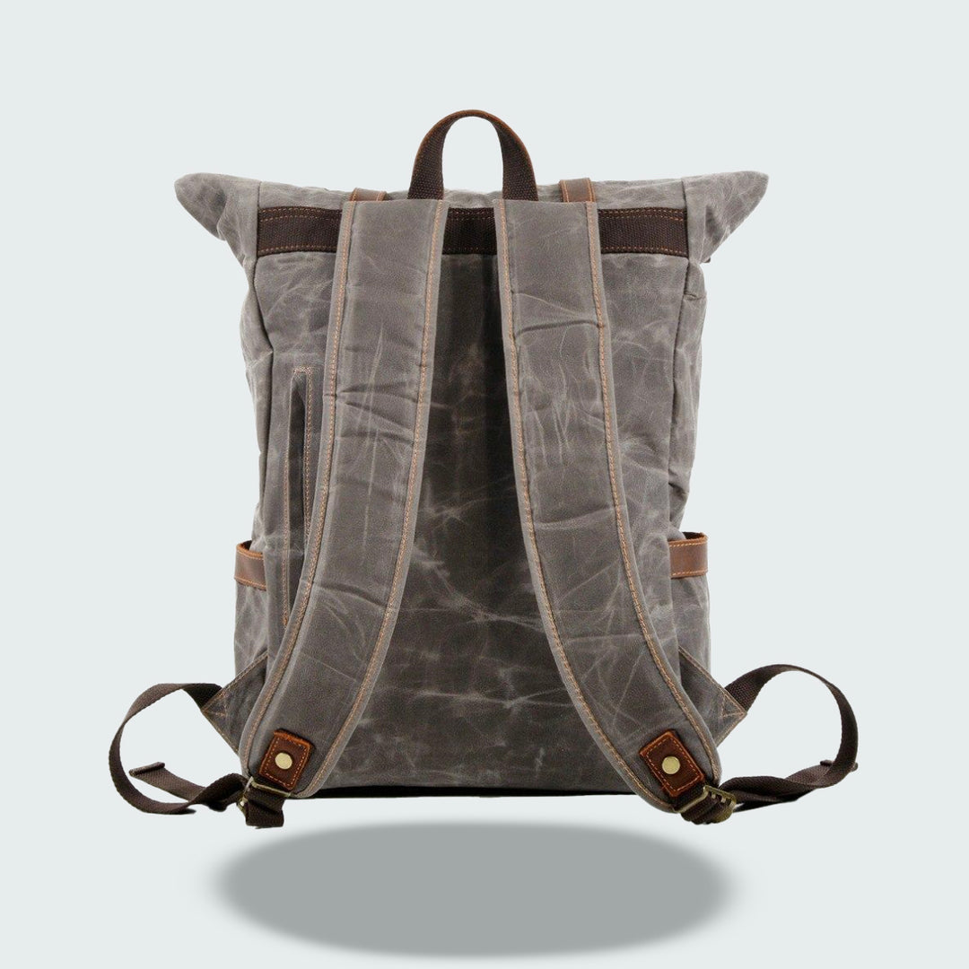 Atlas - Leather Roll Top Backpack