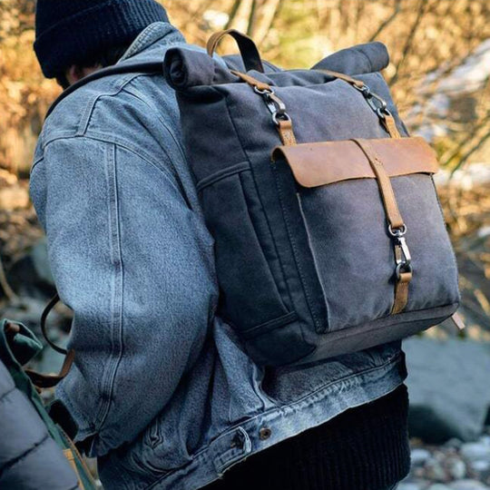 Summit - Vintage Roll Top Backpack