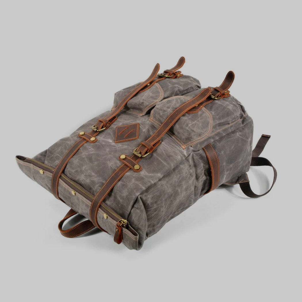 Atlas - Leather Roll Top Backpack