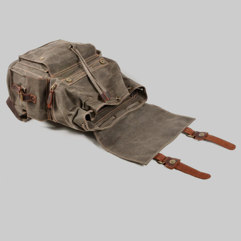 Canvas Drawstring Backpack | Riven