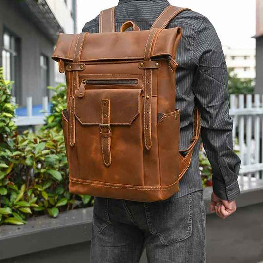 Ranger - Large Capacity Leather Backpack