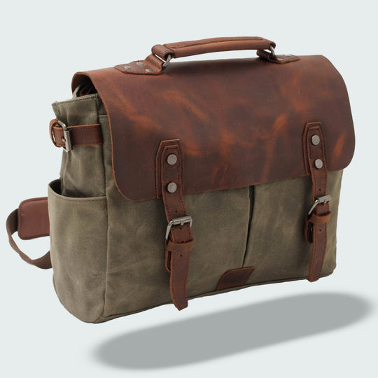 Revilo - Retro Canvas Messenger Bag