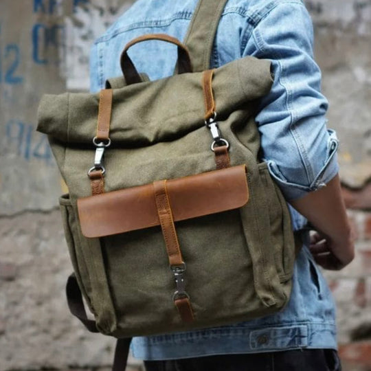 Summit - Vintage Roll Top Backpack