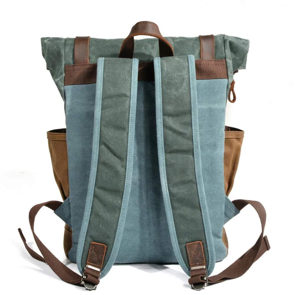 Arvik | Waxed Roll‑Top Canvas Backpack