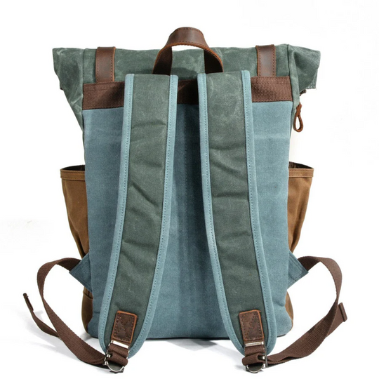 Arvik | Waxed Roll‑Top Canvas Backpack