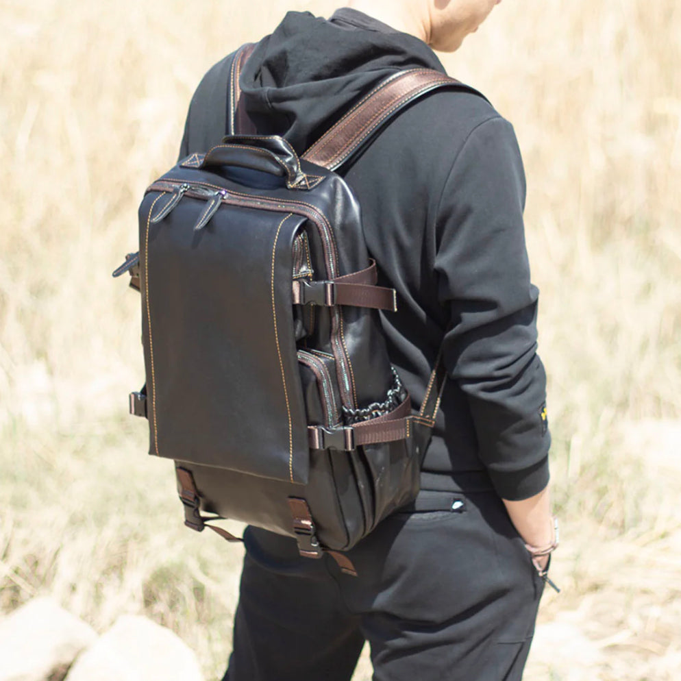 Titan - Premium Leather Travel Backpack