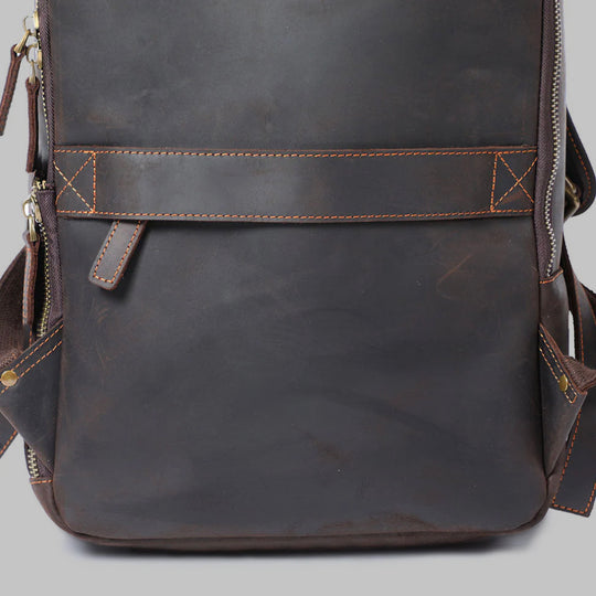 Dante - Compact Leather Laptop Backpack