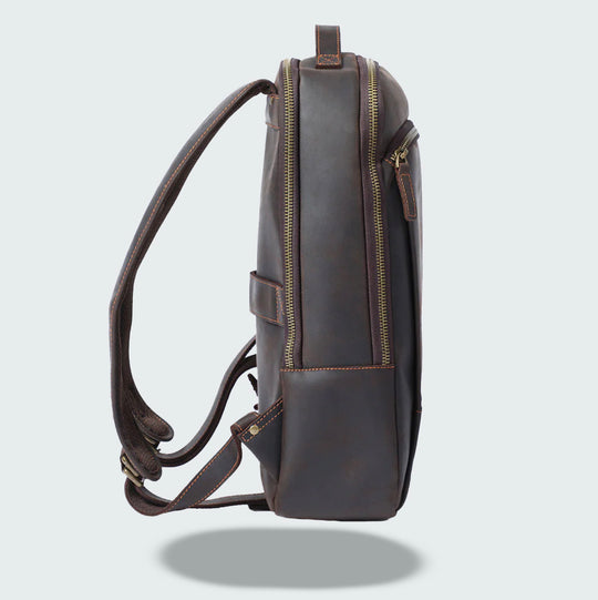 Dante - Compact Leather Laptop Backpack