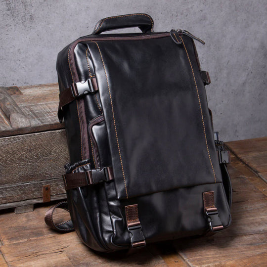 Titan - Premium Leather Travel Backpack