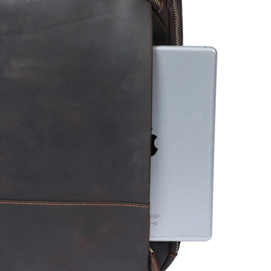 Dante - Compact Leather Laptop Backpack