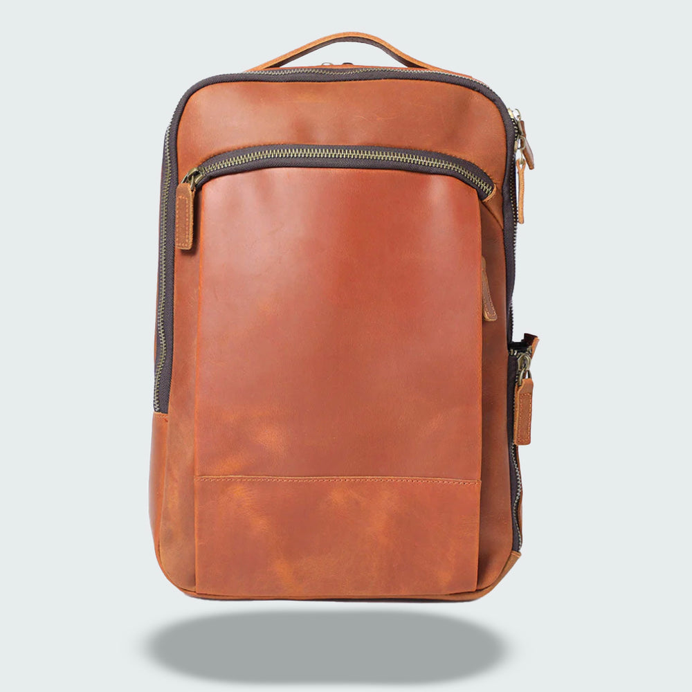 Dante - Compact Leather Laptop Backpack