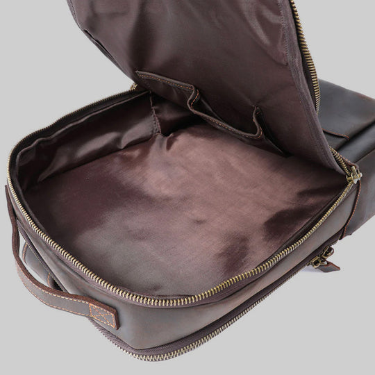 Dante - Compact Leather Laptop Backpack