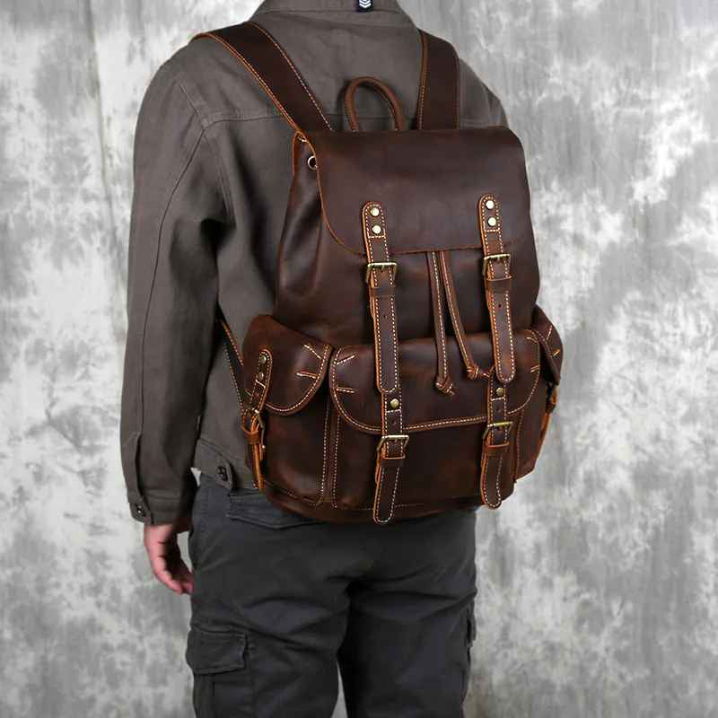 Huxley - Large Leather Backpack