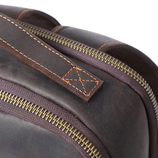 Dante - Compact Leather Laptop Backpack