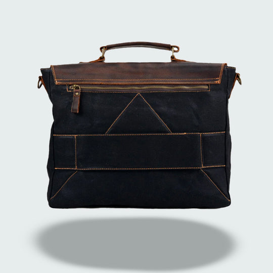 Harrison - Vintage Leather Canvas Bag