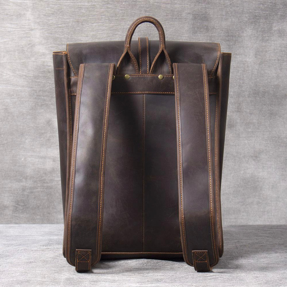 Nero - Flap Backpack in Leather