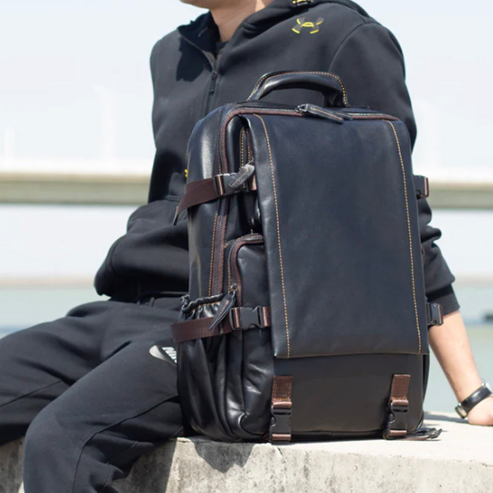 Titan - Premium Leather Travel Backpack