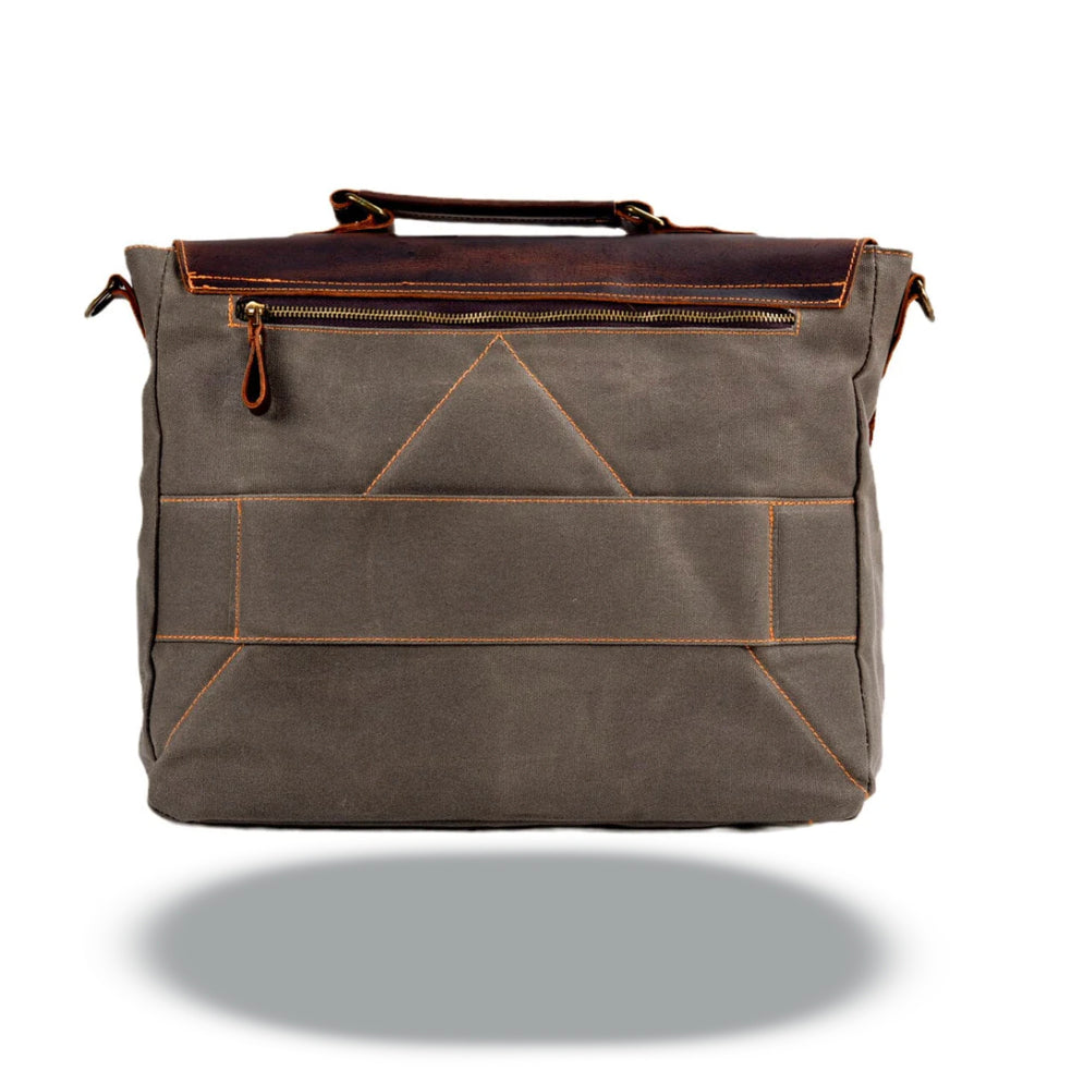 Harrison - Vintage Leather Canvas Bag