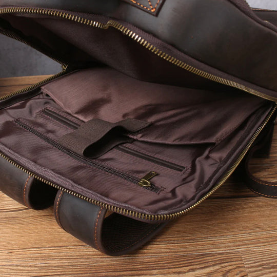 Dante - Compact Leather Laptop Backpack